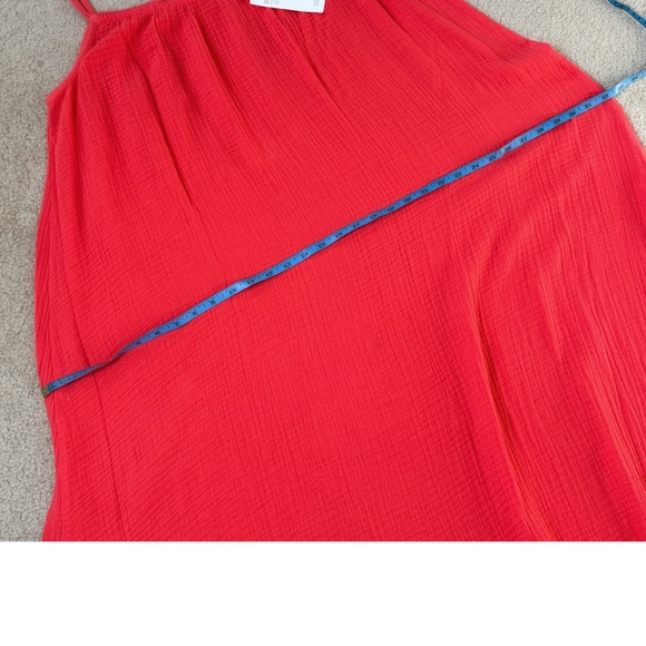 NWT Eileen Fisher Cami Dress Plus Size Lofty Gauze Watermelon Coral Sleeveless - Picture 9 of 16